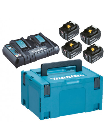PACK ENERGIE 4xBL1850B 1xDC18RD MAKPAC MAKITA 197626-8