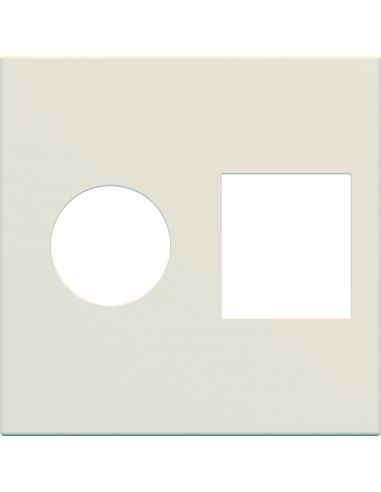 Enjoliveur prise TV+RJ45 gallery 2 modules dune HAGER WXD240D