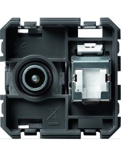 Prise TV+RJ45 prise gallery 2 modules HAGER WXF240