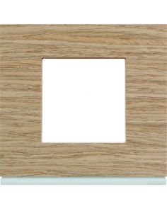 Plaque Gallery 1 poste matiere oak wood HAGER WXP4702