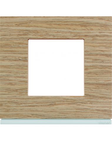 Plaque Gallery 1 poste matiere oak wood HAGER WXP4702