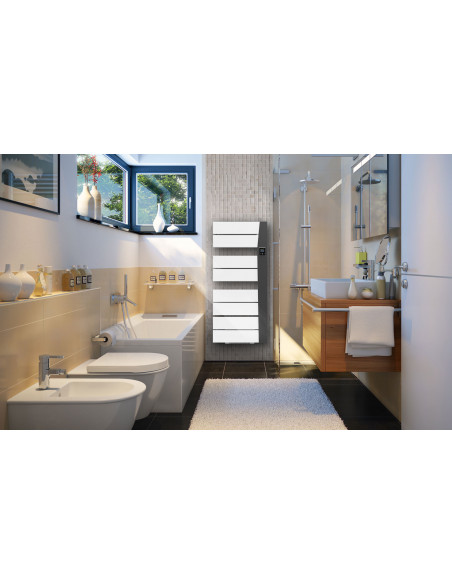 Balica sèche-serviettes avec soufflerie 1650W blanc et anthracite MULLER INTUITIV M109226