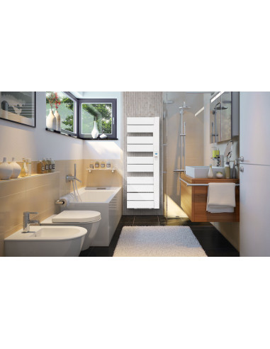 Balica sèche-serviettes avec soufflerie 1650W blanc et anthracite MULLER INTUITIV M109226