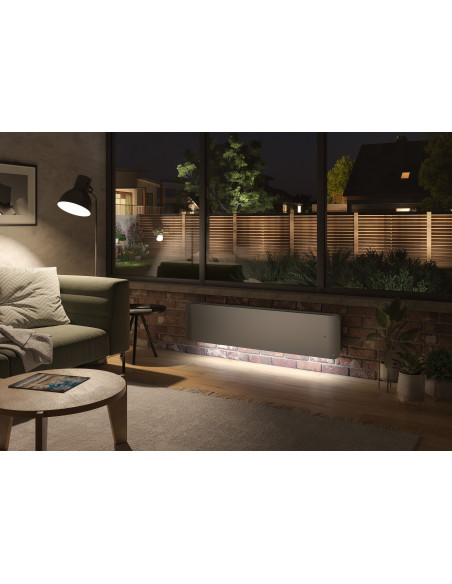 Radiateur dook - bas - 1500W - blanc satiné MULLER INTUITIV NEN3385TCEC