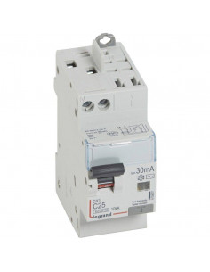 DISJONCTEUR DIFFERENCIEL DX3 1P+N C 25A AC 30MA LEGRAND 410807