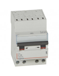 Disjoncteur DX³6000 10kA arrivée haute automatique départ bas vis 4 Pôles 400V 16A courbe C peigne HX³ optimisé LEGRAND 407914 2