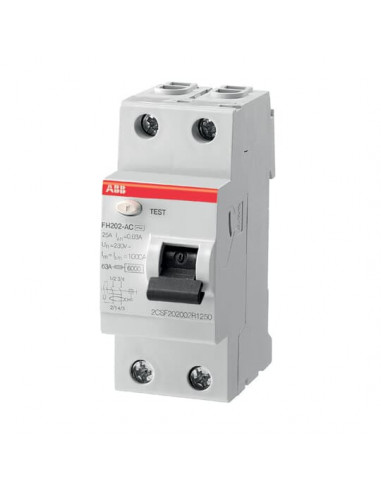 Interrupteur différentiel 2P 40A 30mA Type Ac 2CSF202002R1400 ABB 443051