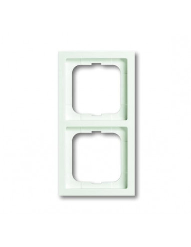 Futur Linear / Plaque fintion 2 postes Blanc Mat 2CKA001754A4415 ABB BJE28251