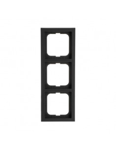 Futur Linear / Plaque de finition 3 postes Noir 2CKA001754A4421 ABB BJE28329