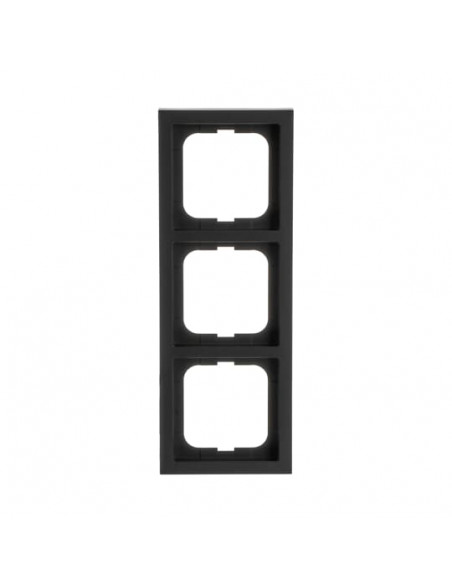 Futur Linear / Plaque de finition 3 postes Noir 2CKA001754A4421 ABB BJE28329