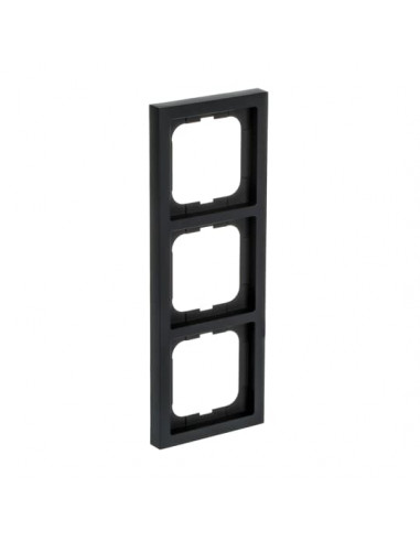 Futur Linear / Plaque de finition 3 postes Noir 2CKA001754A4421 ABB BJE28329