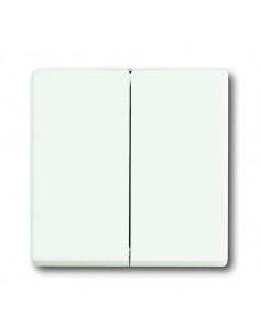 Futur Linear / Enjoliveur pour double va et vient Blanc Mat 2CKA001751A3024 ABB BJE29210