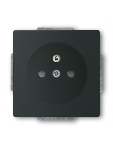 Futur Linear / Prise de courant 2P+T avec enjoliveur Noir 2CKA002017A0902 ABB BJE29675