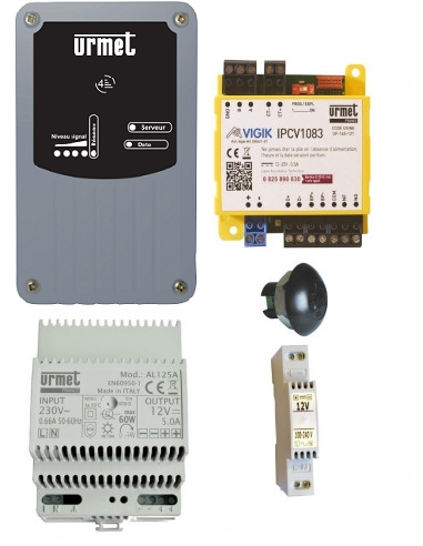 Kit modem V4 10 Ans Centrale 1 Porte Connectée avec 1 Tête T25 URMET KGPRSV41P083