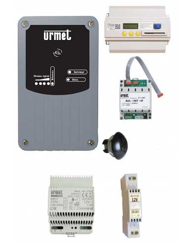 Kit modem V4 10 Ans Centrale 4 Portes Connectée avec 1 Tête T25 URMET KGPRSV44P083