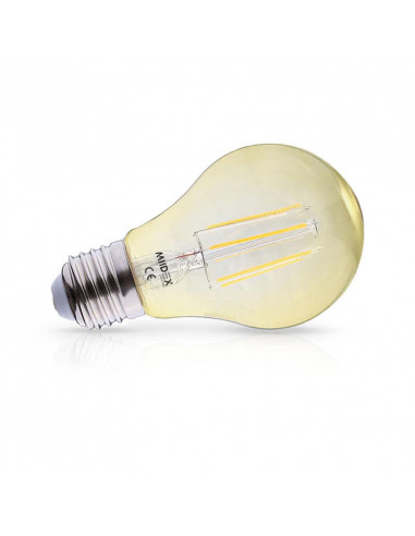 LED FIL COB BULB E27 8W 2700K GOLDEN DIM BOITE MIIDEX VISION-EL 100003