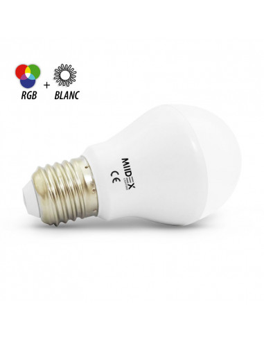 LED 6W BULB E27 RGB + CCT DIM BOITE MIIDEX VISION-EL 100004