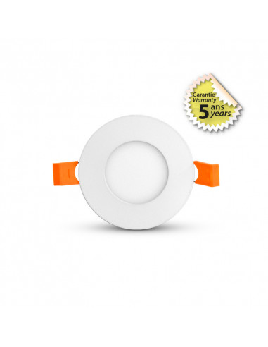SLIMY II DOWNLIGHT DIAM 90MM 3W 4000K BLC 5ANS MIIDEX VISION-EL 100032