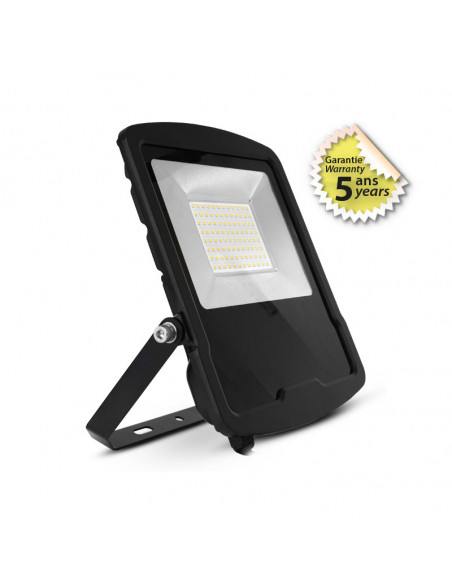 LUMOS II PROJECTEUR 70W 4000K PLAT NOIR IP65 5ANS MIIDEX VISION-EL 100053