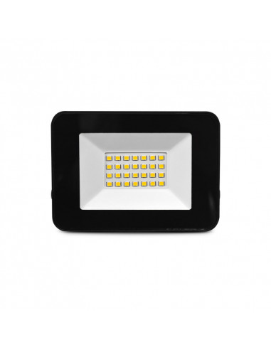 LUMOS SLIM II PROJECTEUR 20W 3000K PLAT NOIR IP65 MIIDEX VISION-EL 100065