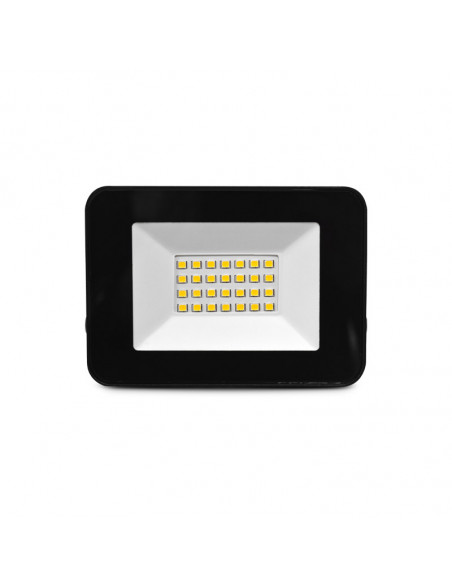 LUMOS SLIM II PROJECTEUR 20W 3000K PLAT NOIR IP65 MIIDEX VISION-EL 100065