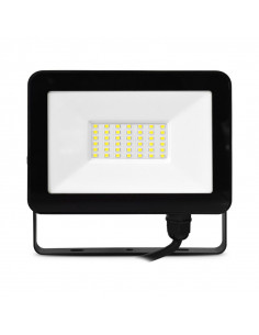 LUMOS SLIM II PROJECTEUR 30W 3000K PLAT NOIR IP65 MIIDEX VISION-EL 100067 2