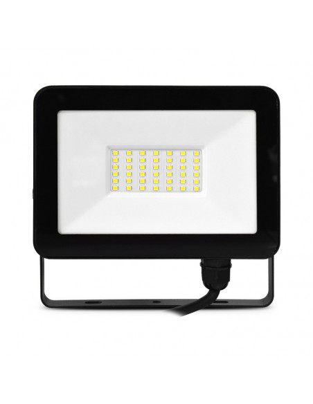 LUMOS SLIM II PROJECTEUR 30W 3000K PLAT NOIR IP65 MIIDEX VISION-EL 100067