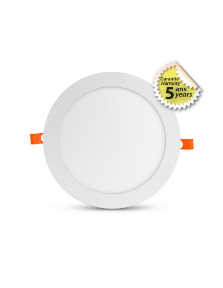 SLIMY II DOWNLIGHT DIAM 225MM 18W 3000K BLC 5ANS MIIDEX VISION-EL 100076