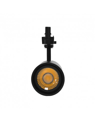 Spot LED sur Rail Noir COOL II 35 Watts 4000K 3500 Lumens IRC90 avec adaptateur rail 3 allumages MIIDEX VISION-EL100231