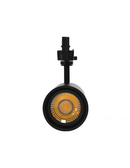 Spot LED sur Rail Noir COOL II 35 Watts 4000K 3500 Lumens IRC90 avec adaptateur rail 3 allumages MIIDEX VISION-EL100231