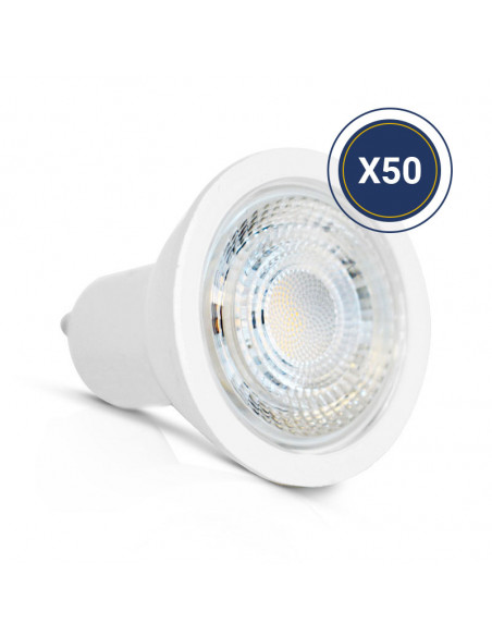 LED 6W GU10 3000K 75° BOITE DIM PACK DE 50 MIIDEX VISION-EL 150000