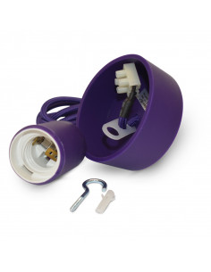 BUTTERFLY E27 DOUILLE SILICON + CABLE 2M VIOLET MIIDEX VISION-EL 5009 2