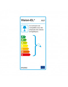 BUTTERFLY E27 DOUILLE METAL CYLINDRE BRONZE + CABLE 2M MIIDEX VISION-EL 5027 2