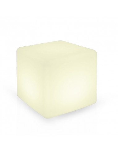 CUBE RGB LUMINEUX IP44 + TELECOMMANDE 40X40X40 MIIDEX VISION-EL 60011
