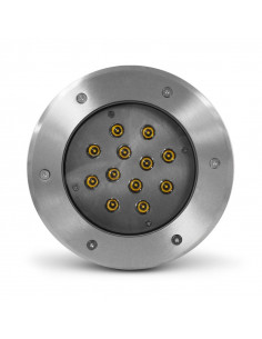 Spot LED ETNA Encastrable Sol Rond 12 Watts 3000K Inox 316 L IP67 MIIDEX VISION-EL 677935 2