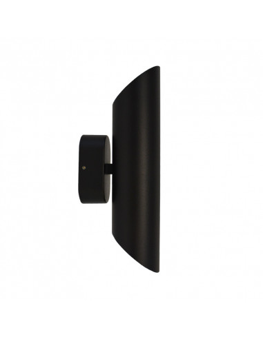 MALBEC APPLIQUE 2 X GU10 CYLINDRIQUE NOIR IP44 MIIDEX VISION-EL 700384
