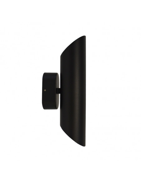 MALBEC APPLIQUE 2 X GU10 CYLINDRIQUE NOIR IP44 MIIDEX VISION-EL 700384