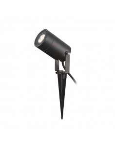 LYS PIQUET PROJECTEUR PIQUET 1 X GU10 NOIR IP65 SLIM MIIDEX VISION-EL 70283