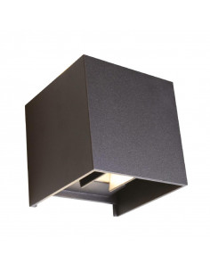 GAMAY APPLIQUE ANGLE AJUS 7W 3000K NOIR IP54 MIIDEX VISION-EL 70374