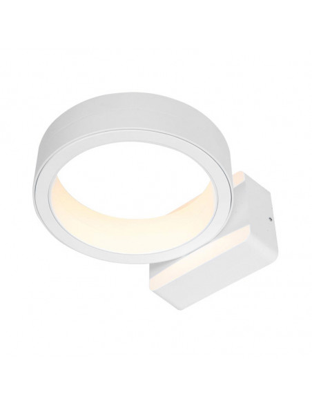 Applique Murale LED SEMILLON Circulaire 16W 3000K Blanche IP65 MIIDEX 7041