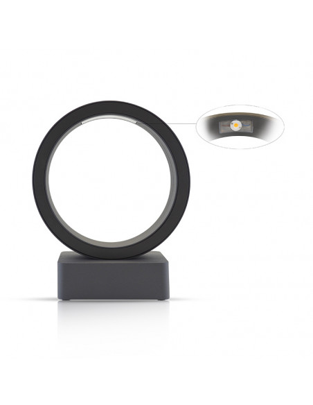 SEMILLON APPLIQUE CIRCULAIRE 16W 3000K ANT IP65 MIIDEX VISION-EL 70411
