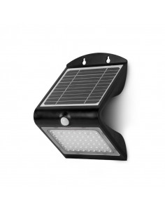 Applique Murale SUNNY VIGNE Led Solaire 4W 4000K Noir avec Détecteur infrarouge IP65 MIIDEX 70475