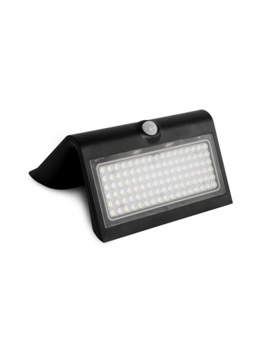 SUNNY VIGNE APPLIQUE SOLAIRE 6,8W 4000K NOIR IP65 + DETECT IR MIIDEX VISION-EL 70477