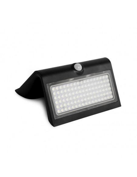 SUNNY VIGNE APPLIQUE SOLAIRE 6,8W 4000K NOIR IP65 + DETECT IR MIIDEX VISION-EL 70477