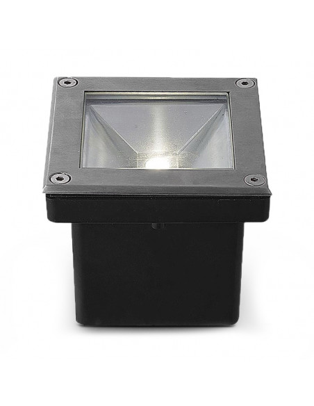 ETNA CARRE SPOT ENCASTRABLE SOL 5W 4000K IP67 INOX 316L MIIDEX VISION-EL 706210