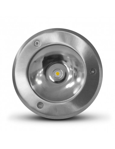 ETNA VINTAGE SPOT LED ENCASTRABLE SOL 3W 4000K IP67 ROND INOX 316L MIIDEX VISION-EL 707010