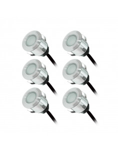 TERRASSO KIT SPOT 6 X 0,6W 12V 4000K ROND IP67 + ALIM MIIDEX VISION-EL 70751