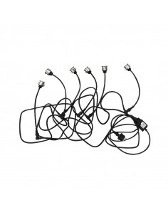 TERRASSO KIT SPOT 6 X 0,6W 12V 4000K ROND IP67 + ALIM MIIDEX VISION-EL 70751 2