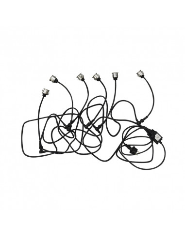 TERRASSO KIT SPOT 6 X 0,6W 12V BLEU ROND IP67 + ALIM MIIDEX VISION-EL 70753