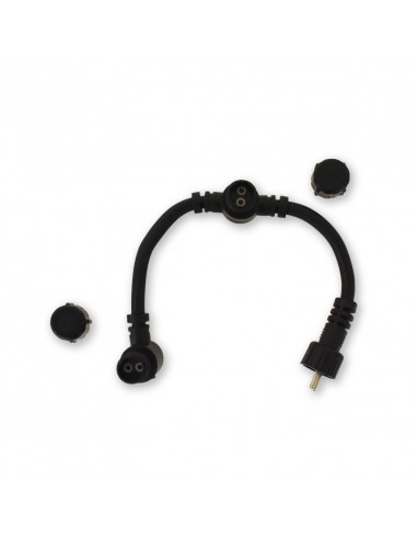 TERRASSO CONNECT KIT SPOT TERRASSE "T" 1 MÂLE/2 FEMELLE 20CM MIIDEX VISION-EL 70774